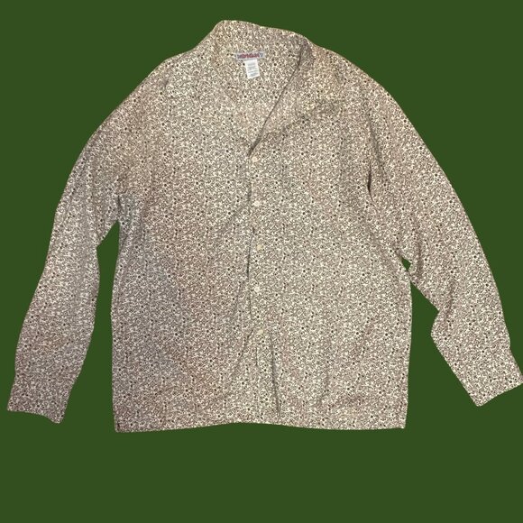 RedSquad Vintage-Style Brown Floral Print Button-Up Shirt Men’s XXL - Picture 2 of 7